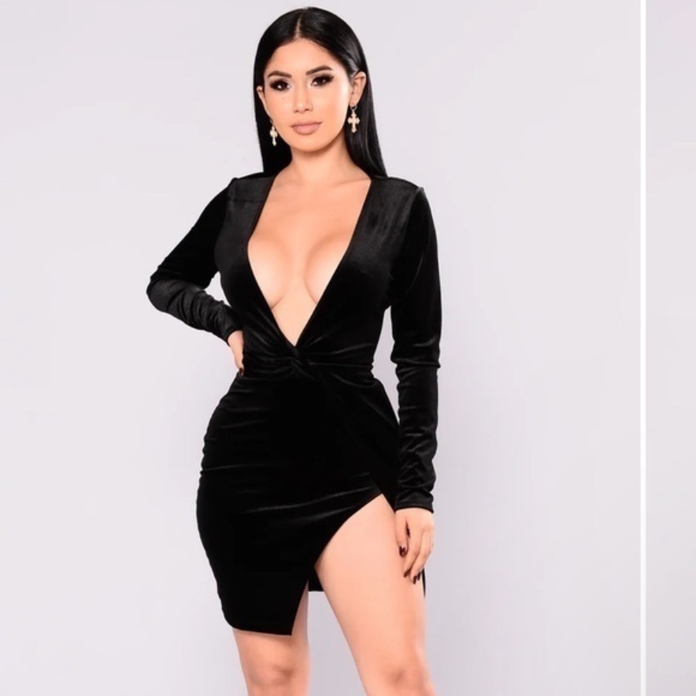 Fashion Nova Black Mini Dress Chic and Stylish